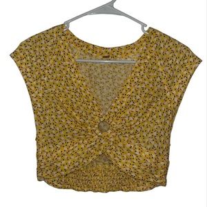 Free people, yellow/white/purple top, small